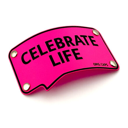 Blaszka CELEBRATE LIFE neon pink