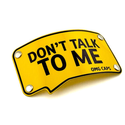 Blaszka DON”T TALK TO ME yellow