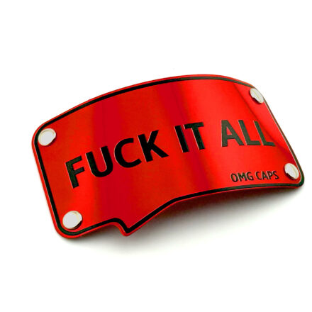 Blaszka FUCK IT ALL red