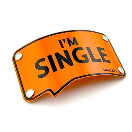 Blaszka I’M SINGLE orange