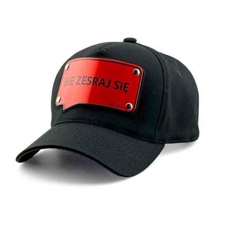 Czapka Nie zesraj się Czarna