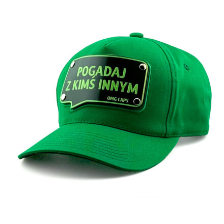 Czapka Pogadaj z Kimś Innym Zielona