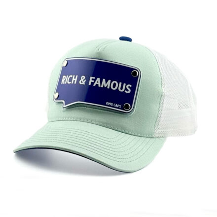 Czapka RICH & FAMOUS Miętowa