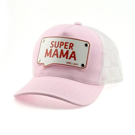 Czapka SUPER MAMA Różowa